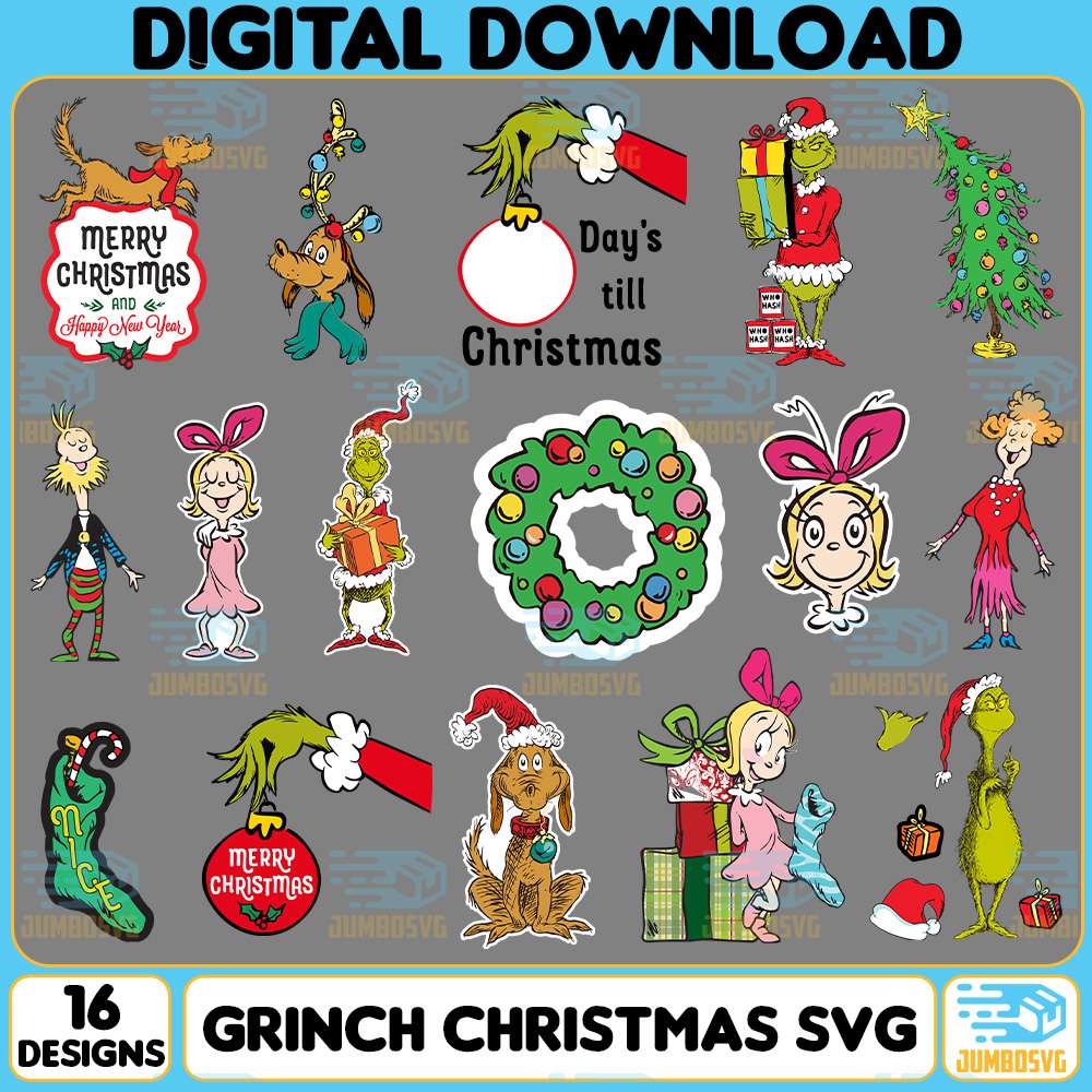 16-File-Grinch-Christmas-Bundle-Svg