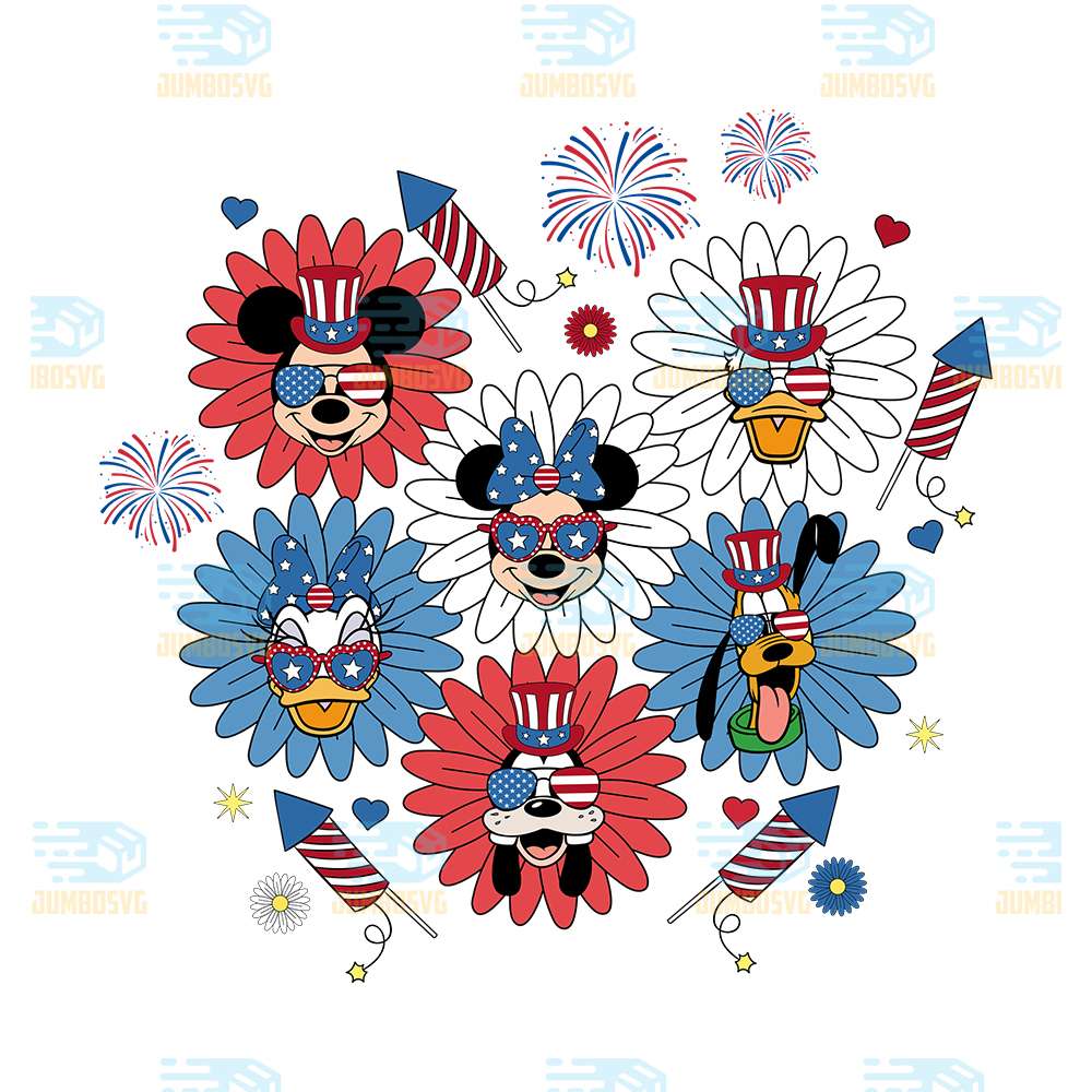 4th-Of-July-Mickey-And-Friends-Svg