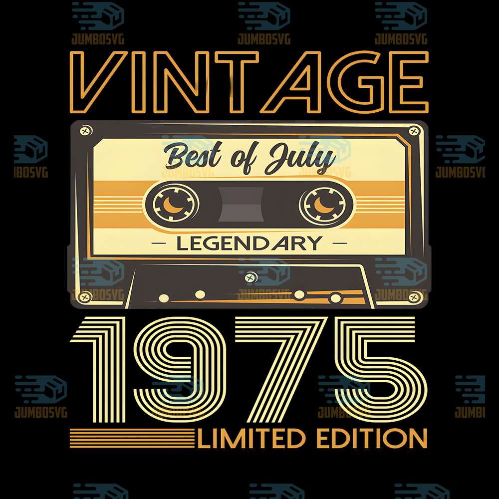 50th-Birthday-Man-July-1975-Vintage-Cassette-Png