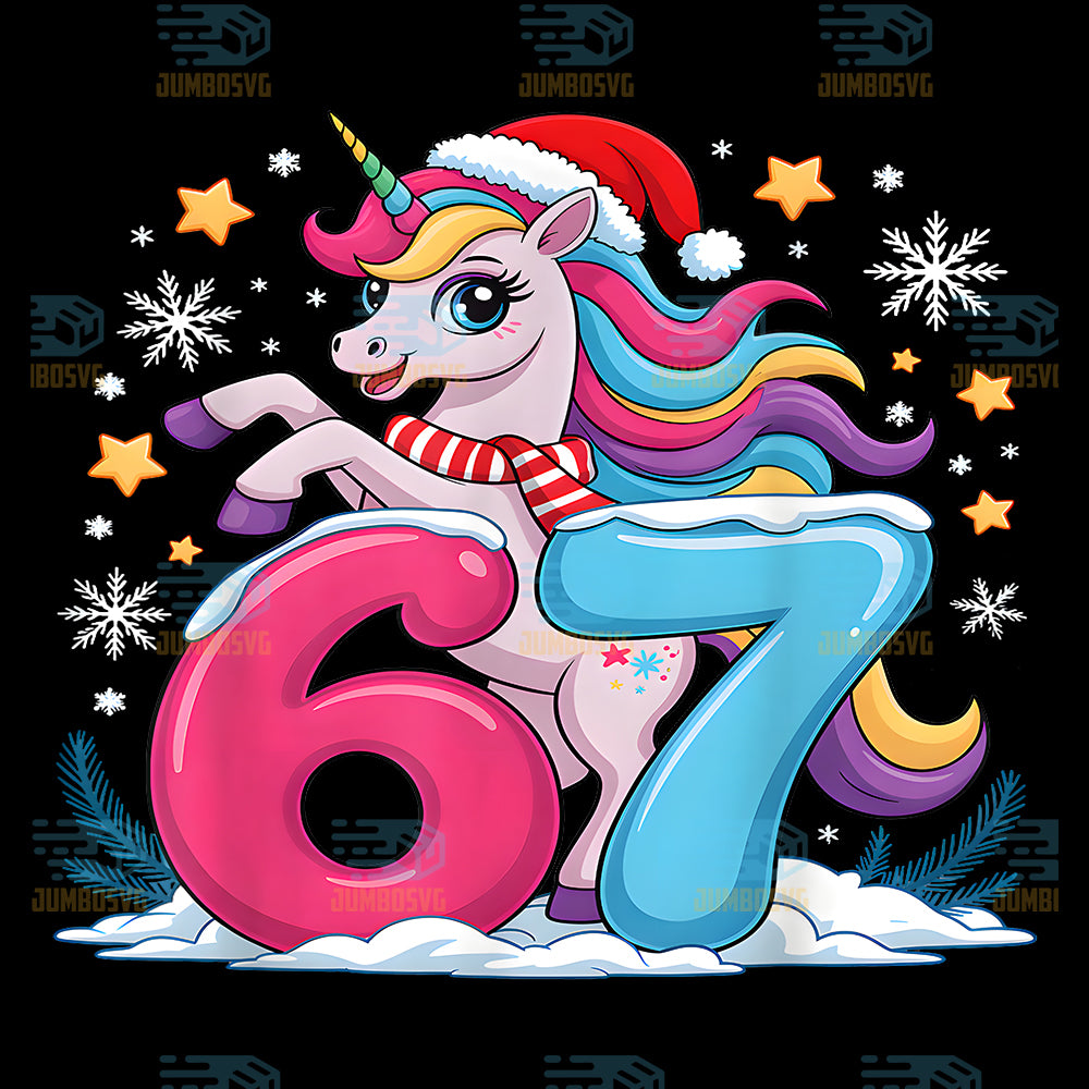 67-Christmas-Cute-Unicorn-Six-Seven-Meme-67-Christmas-Png