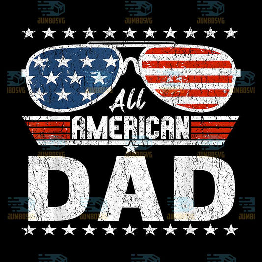 All-American-Dad-4th-Of-July-Sunglasses-Png