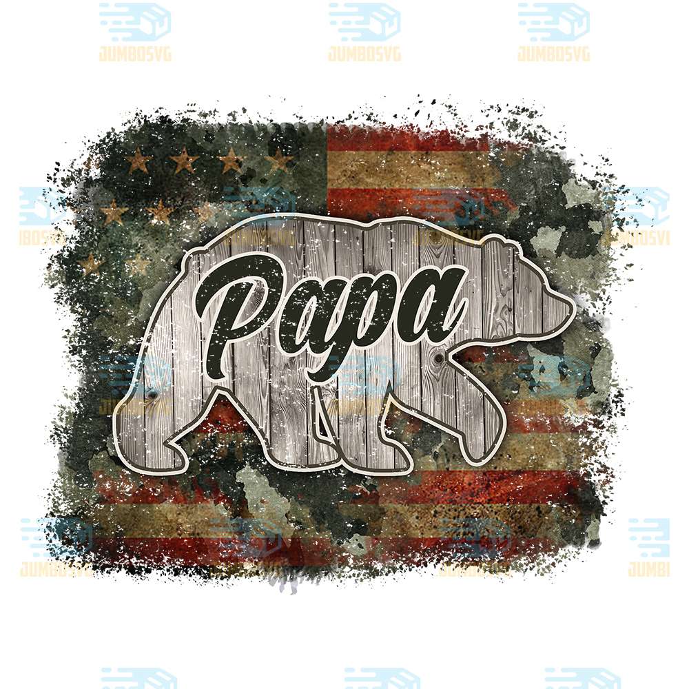 America-Flag-Papa-Bear-Png