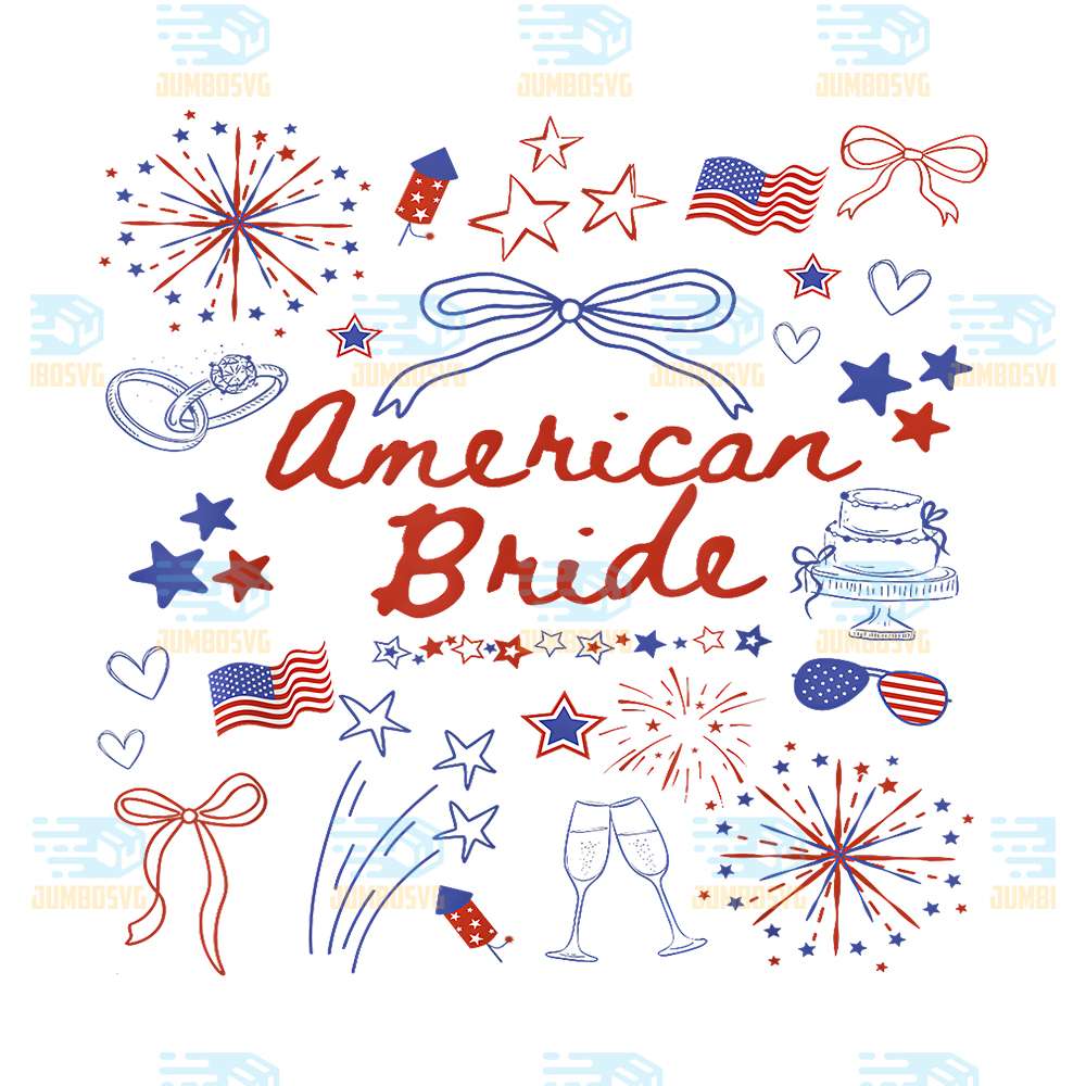 American-Bride-4th-Of-July-Wedding-Engagement-Svg