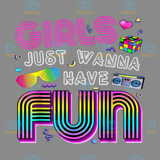 Awesome-80-s-Girls-Just-Wanna-Have-Fun-1980s-Png