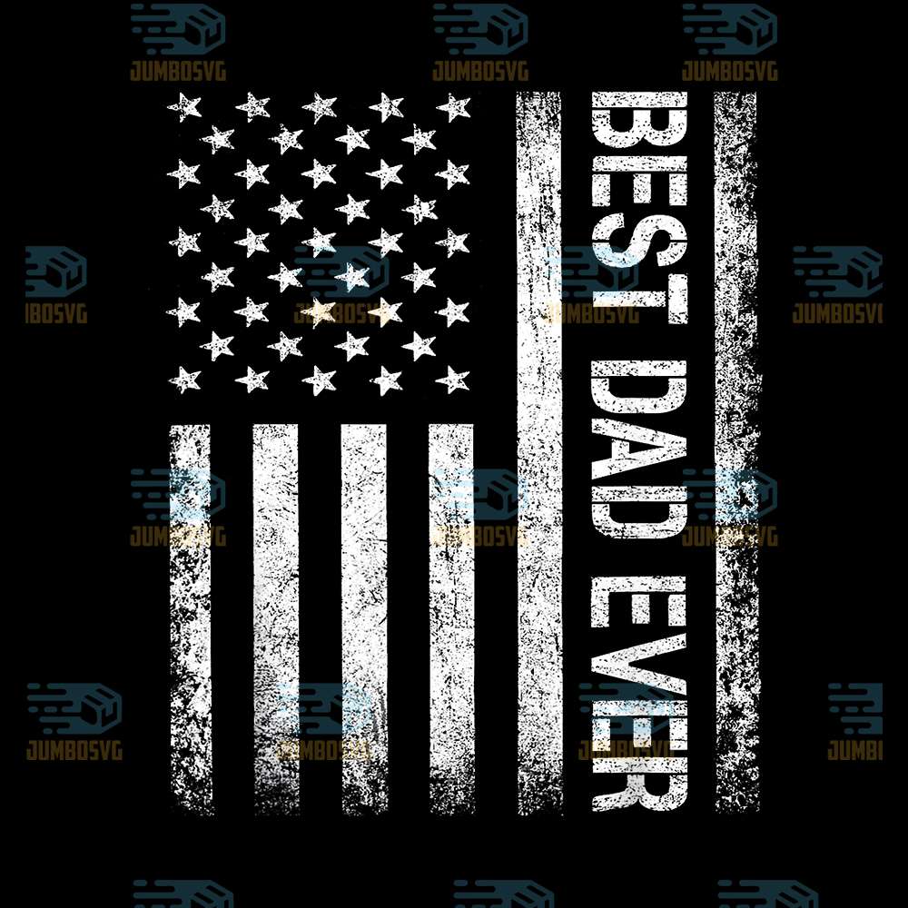 Best-Dad-Ever-Us-American-Flag-Png