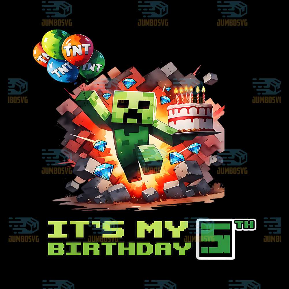 Birthday-Boy-5th-Birthday-I-m-5-Year-Old-Gamer-Png