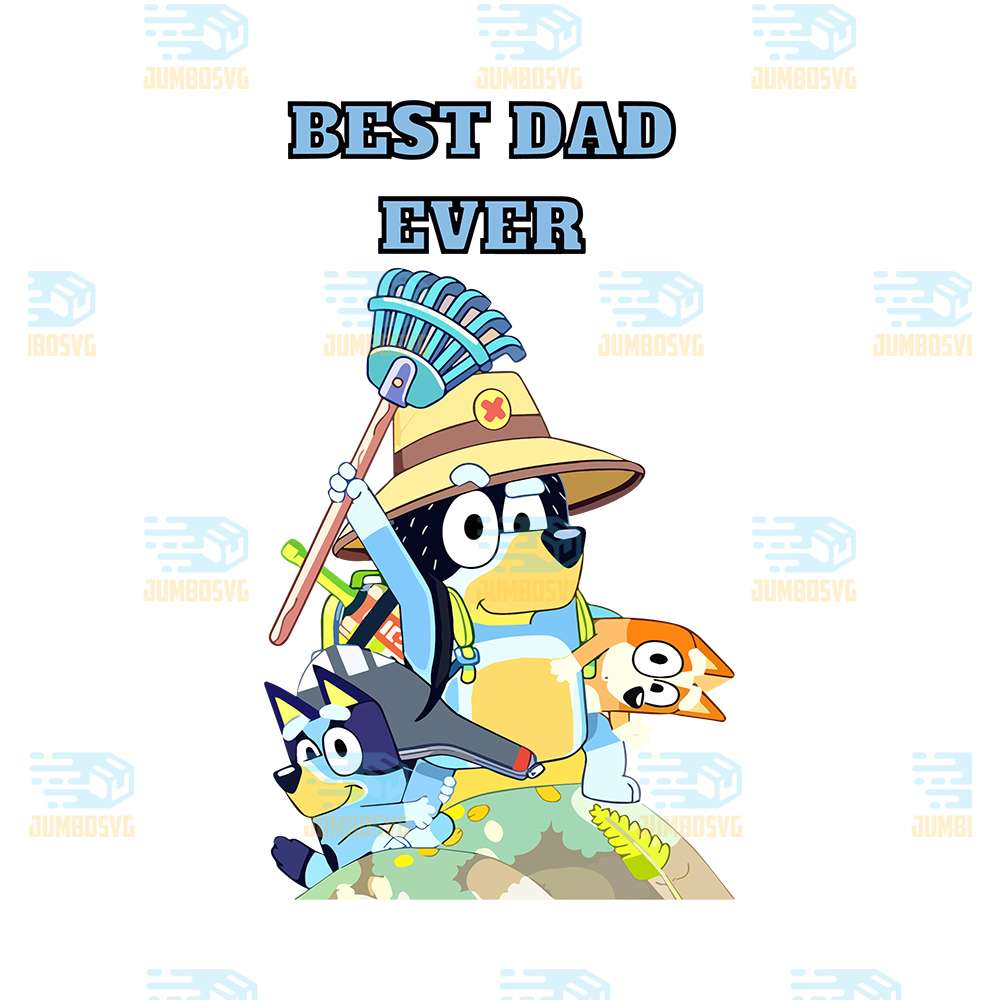 Bluey-Dad-Best-Dad-Ever-Best-Png