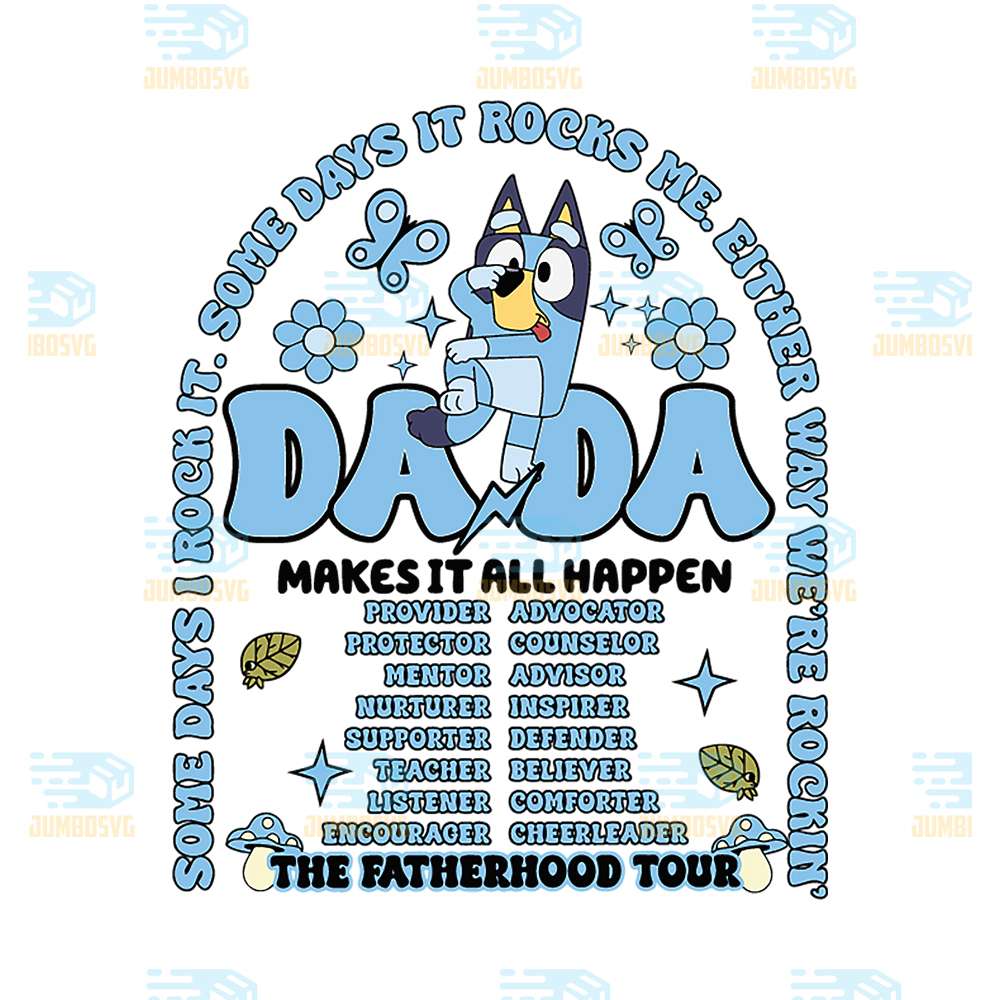 Bluey-Dada-The-Fatherhood-Tour-Png