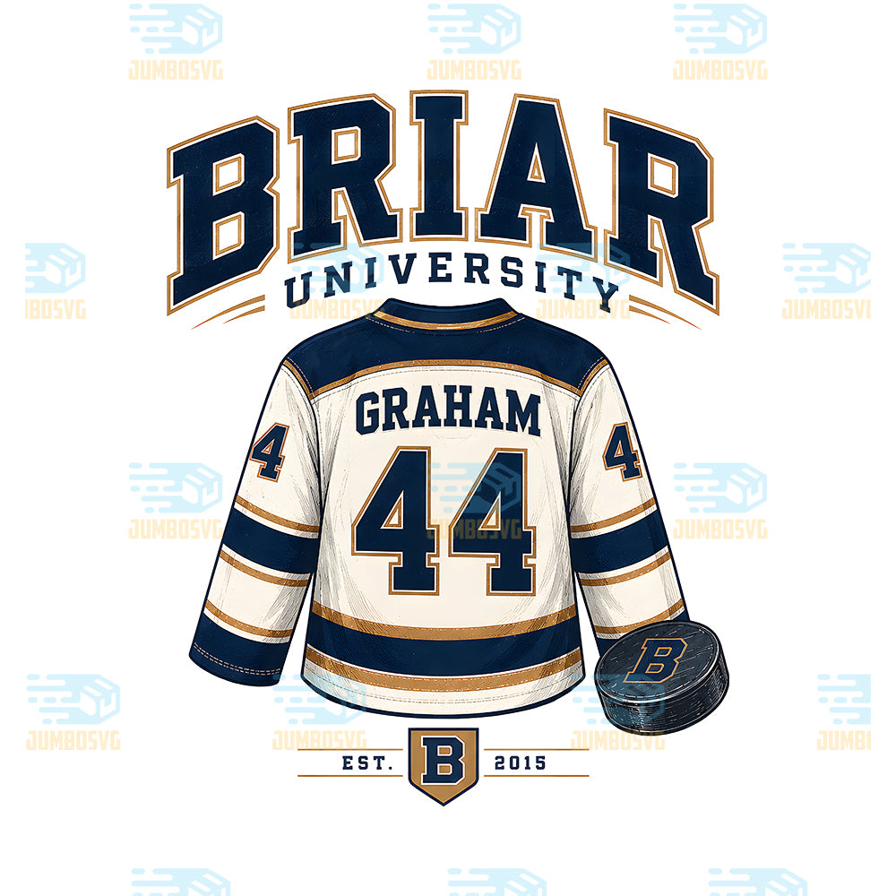 Briar-University-Hockey-Jersey-Graham-44-Png