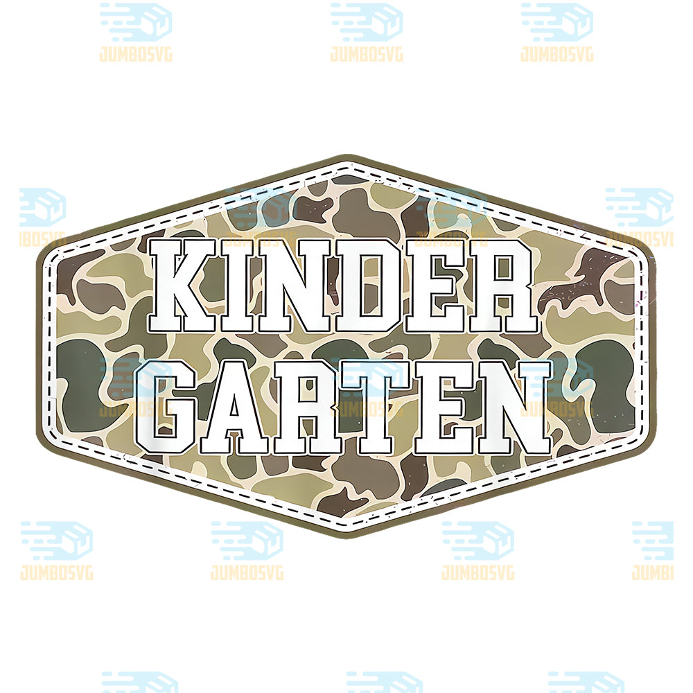 Camo-Kindergarten-Boy-Back-To-School-Students-Teachers-Png