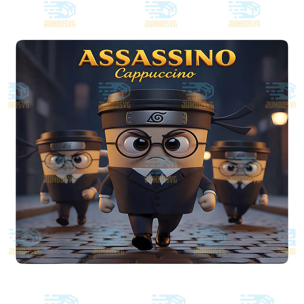 Cappuccino-Assassino-Ninja-Coffee-Cup-Png