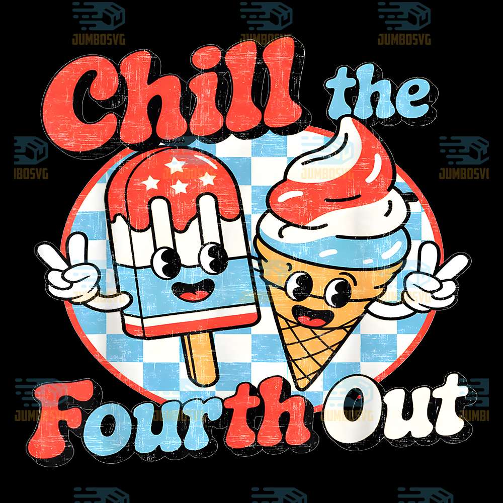 Chill-The-Fourth-Out-Popsicle-4th-Of-July-Png