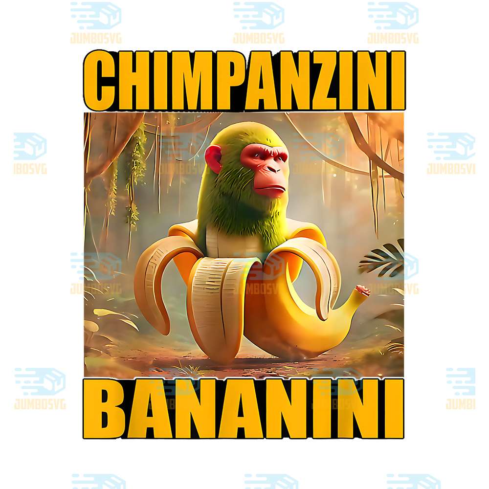 Chimpanzini-And-Bananini-Italian-Brainrot-Png