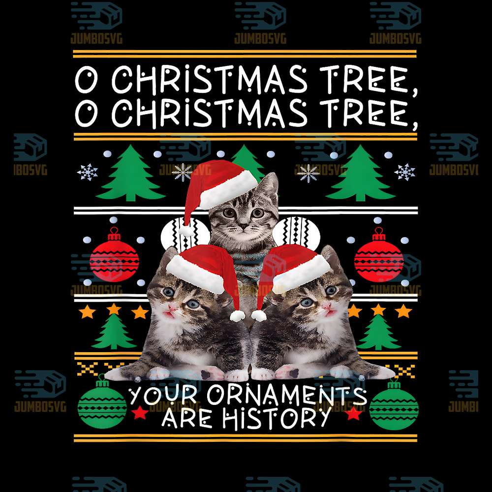 Christmas-Cat-Oh-Christmas-Tree-Your-Ornaments-Are-History-Png