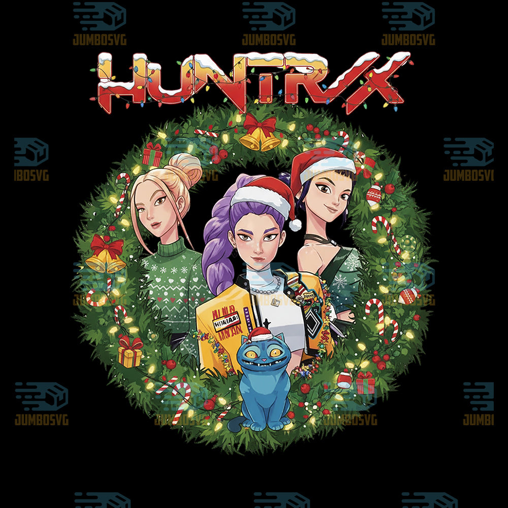 Christmas-Huntrix-Saja-Girl-Group-Png