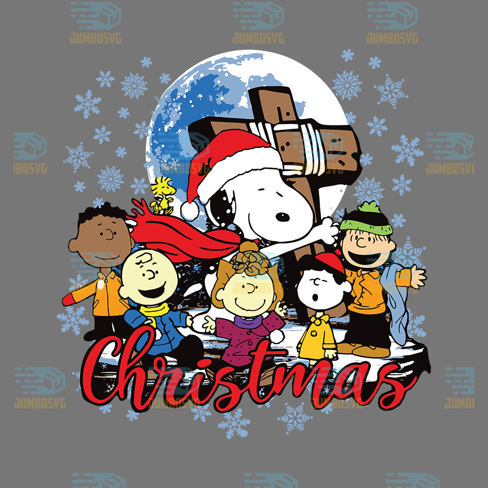 Christmas-Snoopy-With-Friends-Png