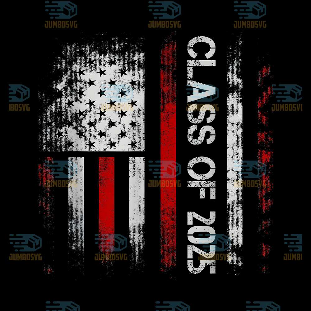 Class-Of-2025-American-Flag-USA-Graduation-Png