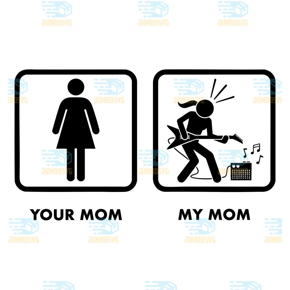 Cool-My-Guitarist-Mom-Comparison-For-Musical-Dad-Mom-As-Music-Lovers-Svg