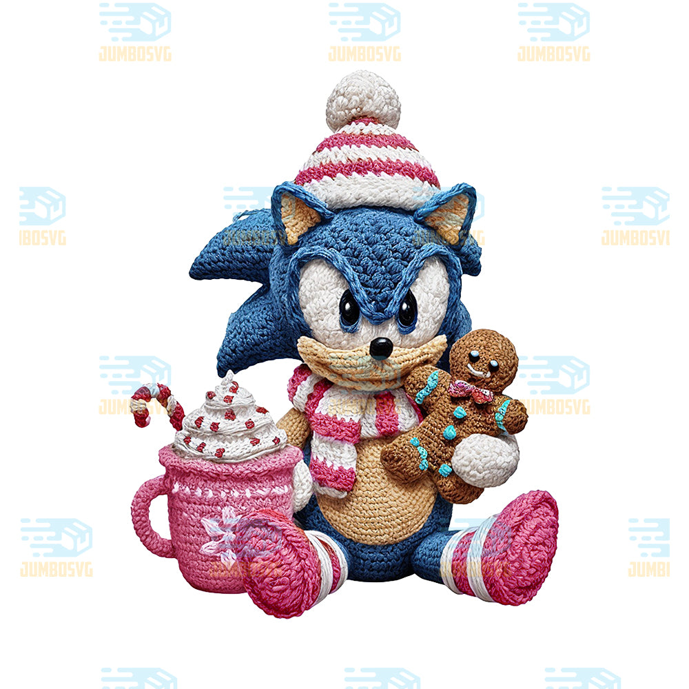 Crochet-Sonic-Christmas-Png
