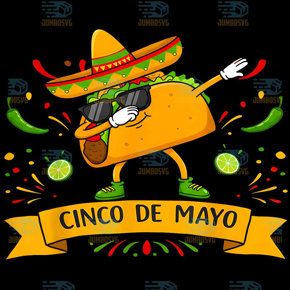 Dabbing-Taco-Cinco-de-Mayo-Mexican-Png