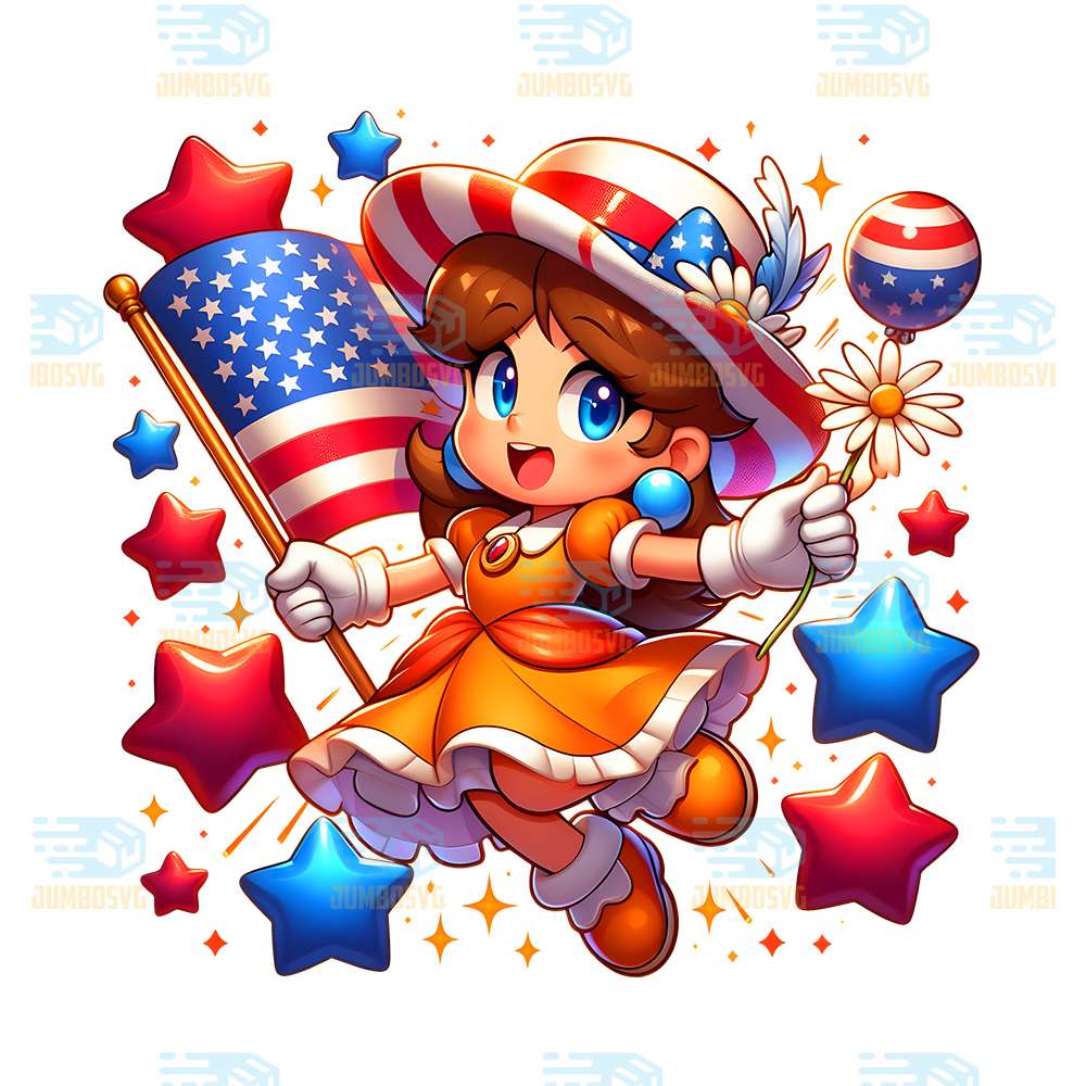 Daisy-Princess-America-4th-Of-July-Png