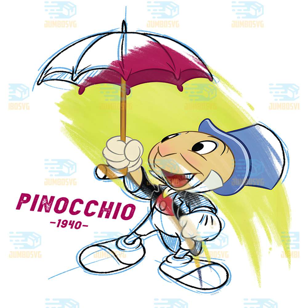 Disney-Ink-And-Paint-Jiminy-Cricket-from-Pinocchio-1940-Png