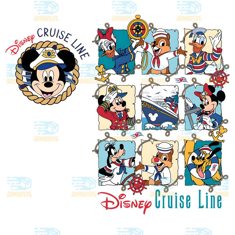 Disney-Mickey-And-Friends-Cruise-Line-Png