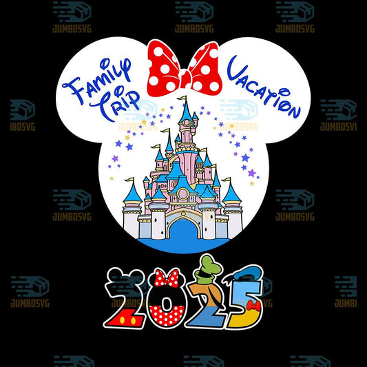 Disney-Minnie-Family-Trip-Vacation-2025-Png