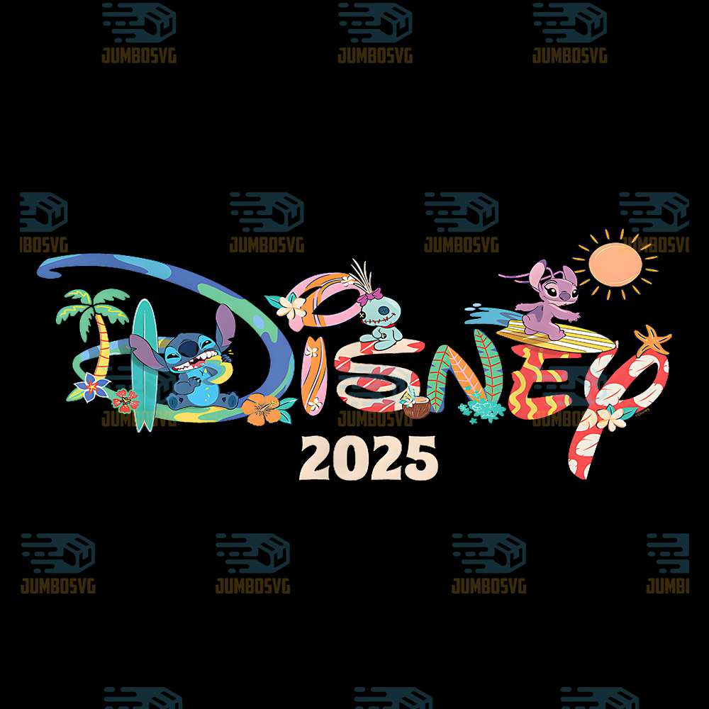 Disney-Stitch-And-Friends-Logo-Group-Matching-2025-Vacation-Png