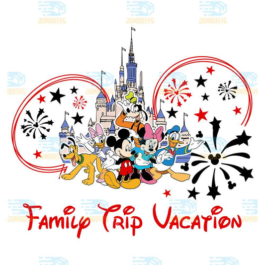 Disneyland-Family-Trip-Vacation-Png