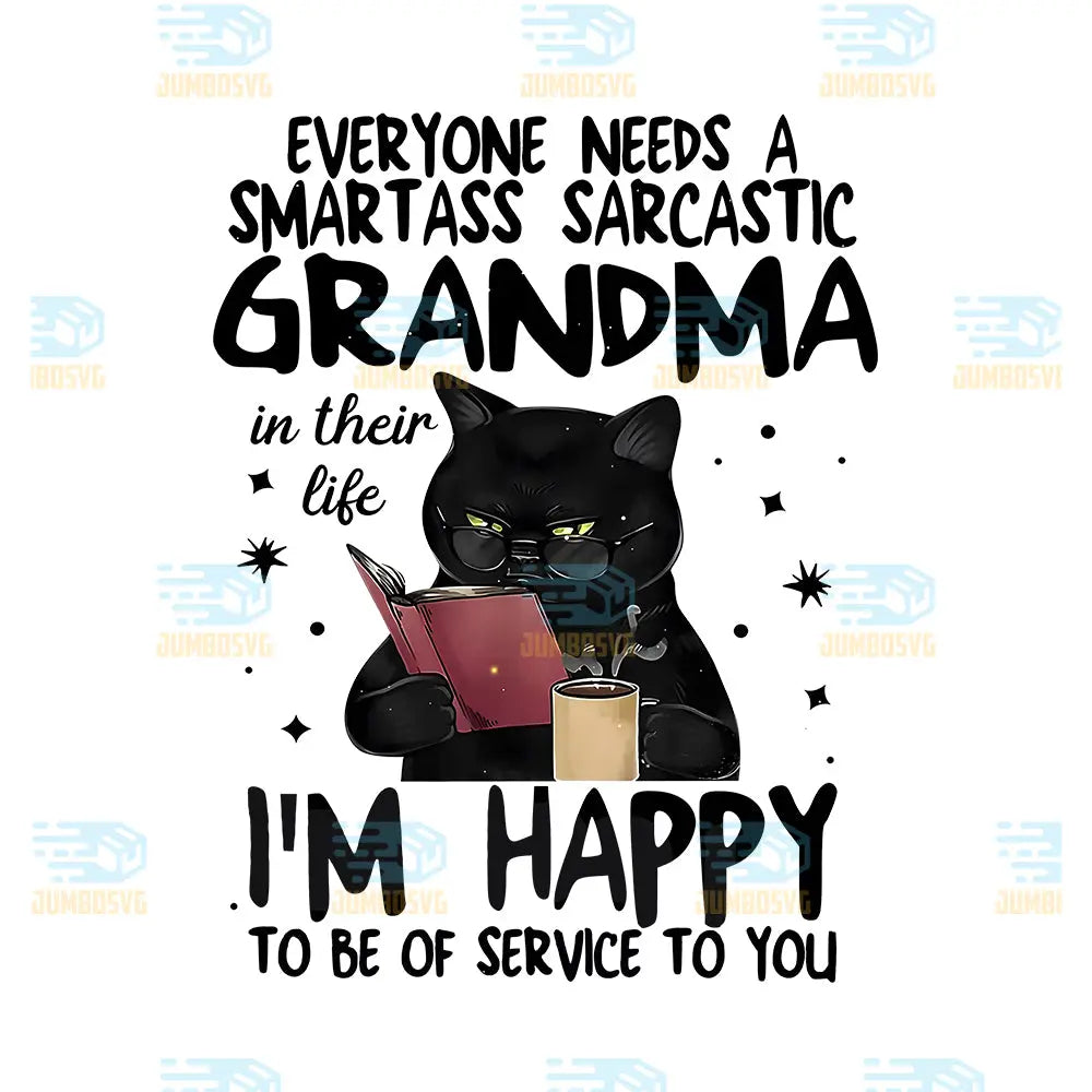 EveryoneNeedsASmartassSarcasticGrandmaCatPng2