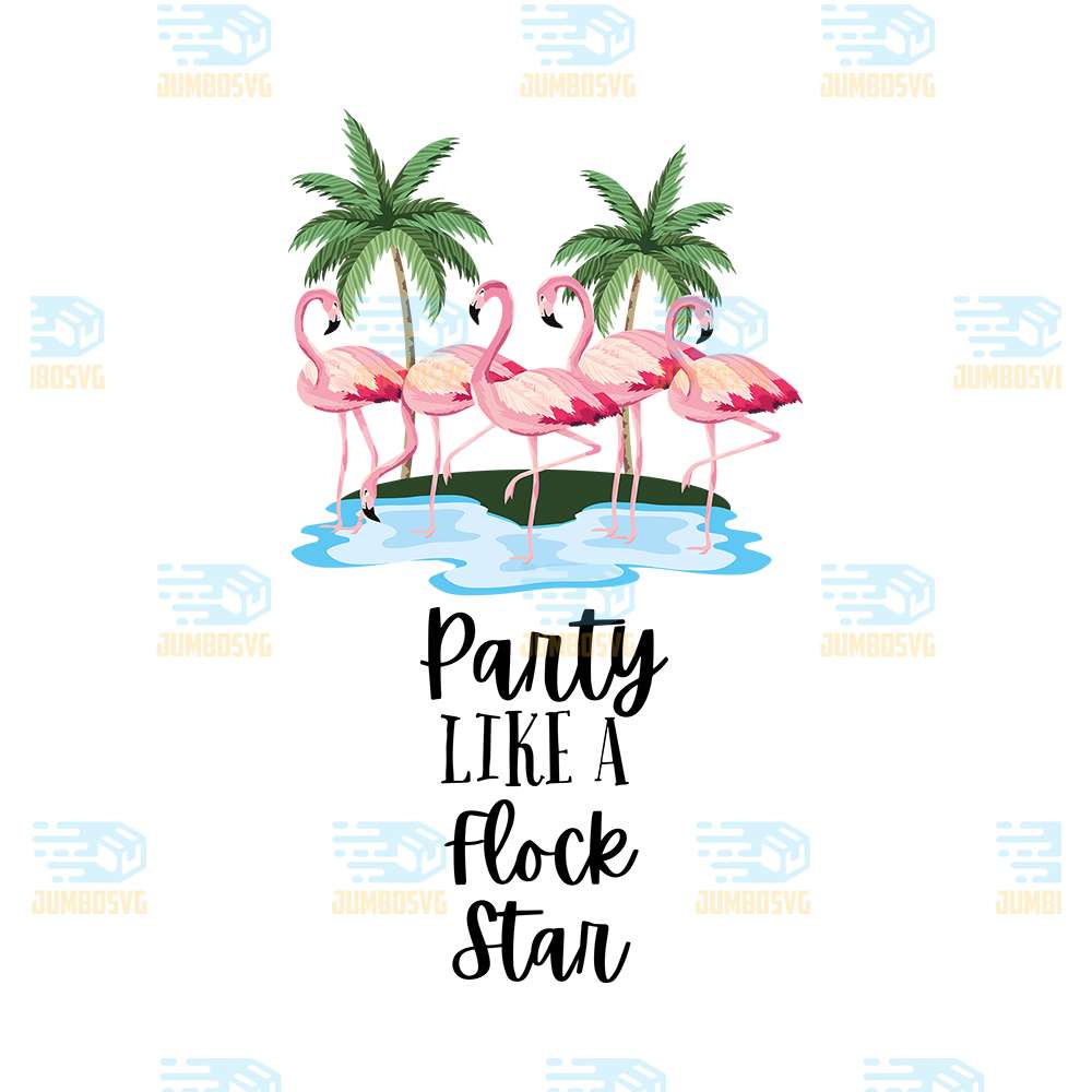 Flamingo-Party-Like-A-Flock-Star-Png