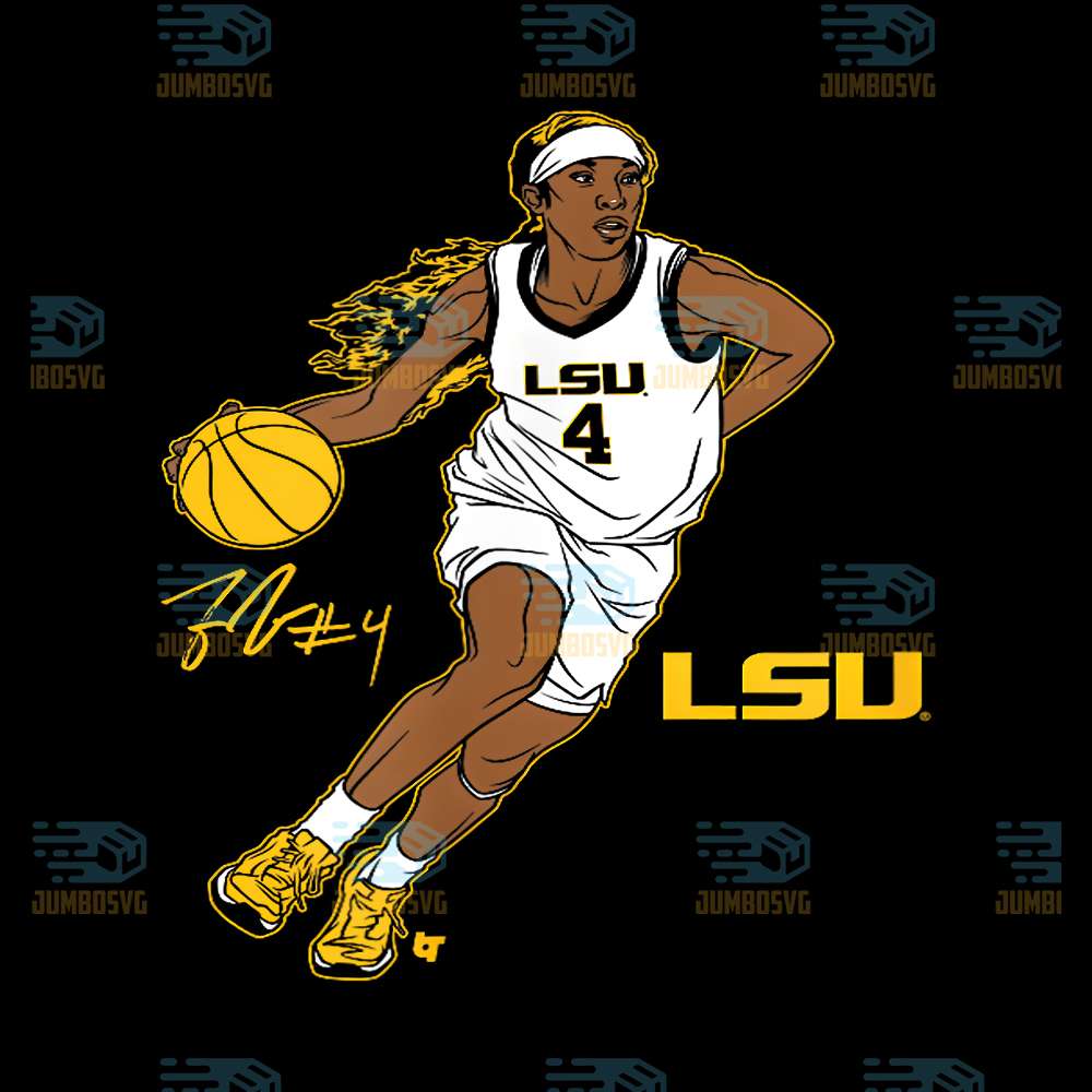 Flau-jae-Johnson-Superstar-Pose-LSU-Women-s-Basketball-Png