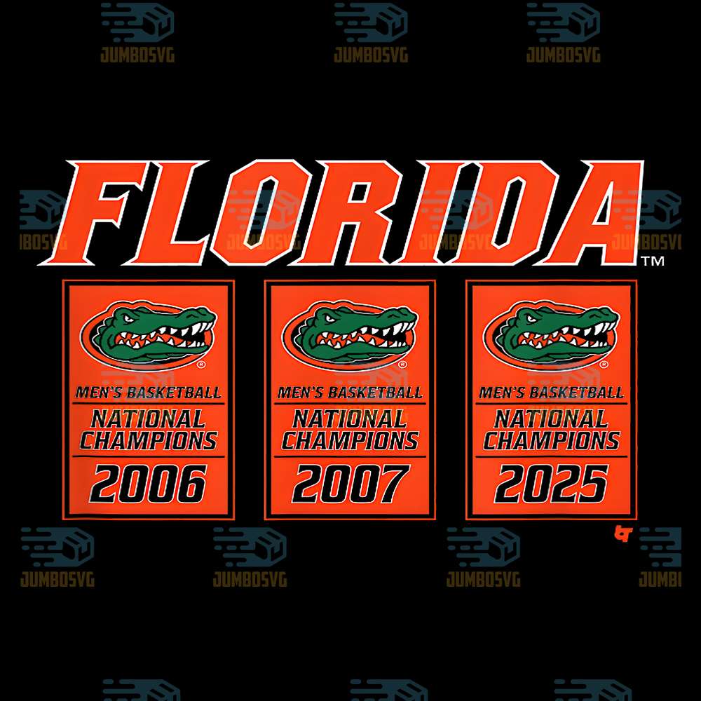 Florida-Gators-Basketball-2025-NCAA-Champions-Banners-Png