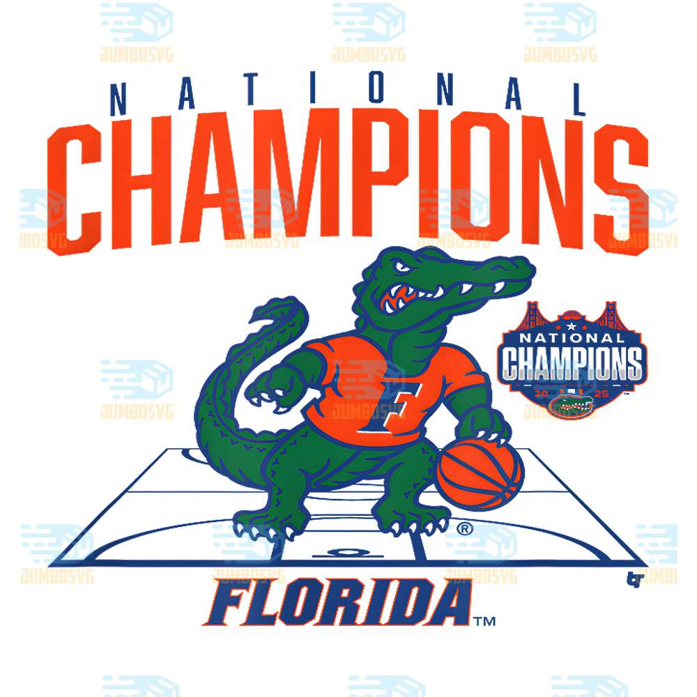 Florida-Gators-Basketball-2025-NCAA-Champions-Mascot-Png