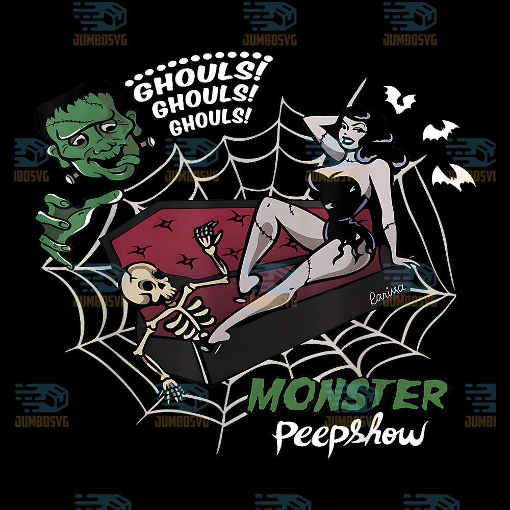 Frankenstein-Monster-Lovers-Monster-Peepshow-Halloween-Png