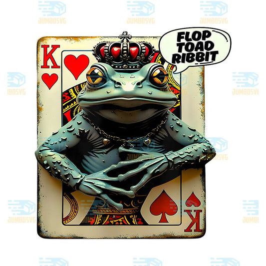 Funny-Poker-Frog-Toad-Texas-Hold-em-King-Hearts-Png