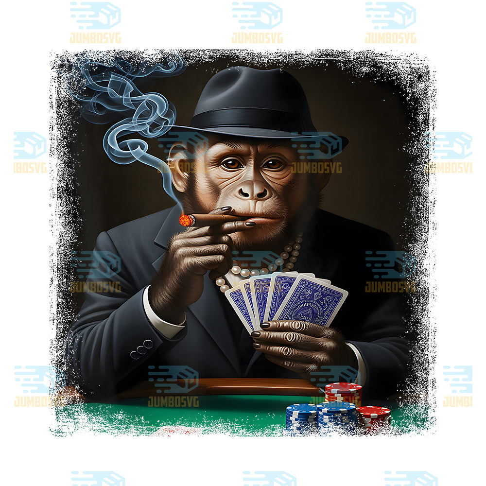 Gambling-Casino-Cool-Monkey-in-Suit-Funny-Poker-Animal-Png