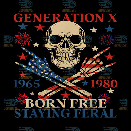Gen-X-1965-1980-Born-Free-Staying-Feral-Skull-4th-Of-July-Png