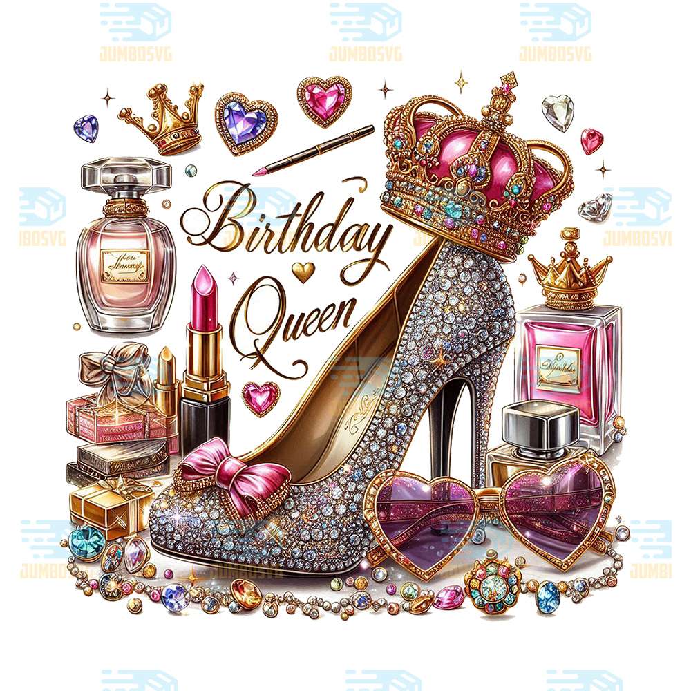 Glitter-Birthday-Queen-Png-1