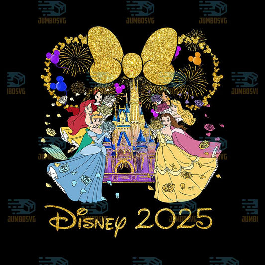 Glitter-Disney-Minnie-Princess-Magic-Kingdom-2025-Png