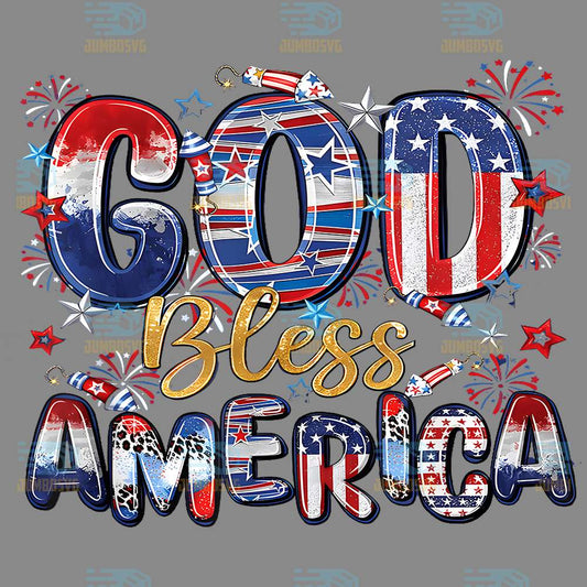 God-Bless-America-Fireworks-Patriotic-Christian-4th-Of-July-Png