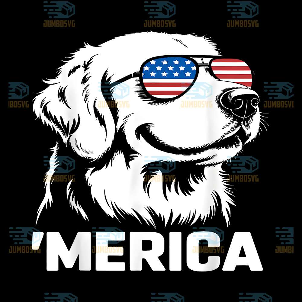Golden-Retriever-4th-Of-July-Merica-Svg