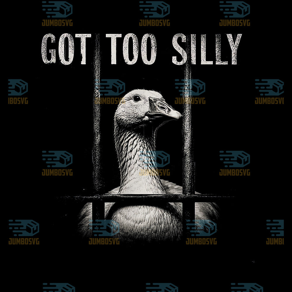 Goose-Prison-Meme-Got-Too-Silly-Goose-Png