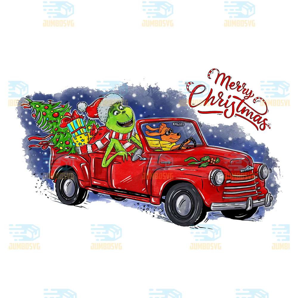 Grinch-Truck-Merry-Christmas-Png