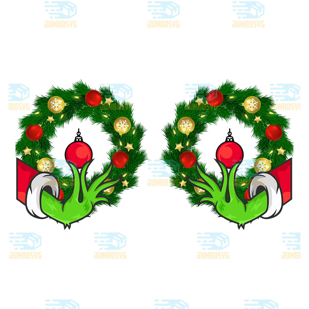 Grinch-Wreaths-Boobs-Christmas-Png
