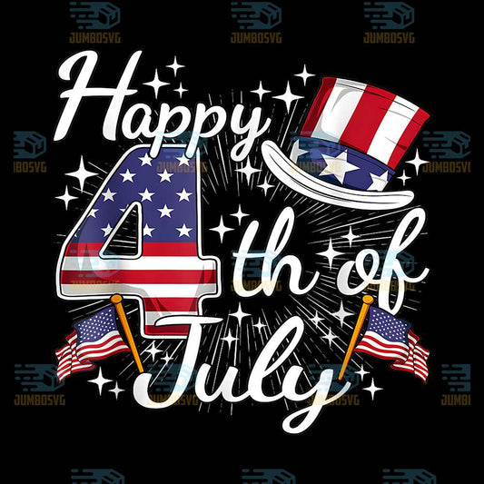 Happy-4th-Of-July-Patriotic-American-Flag-USA-Png-1