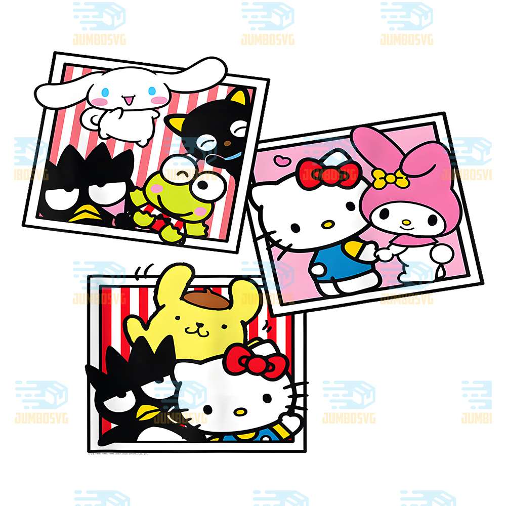 Hello-Kitty-And-Friends-Photo-Booth-Fun-Short-Png