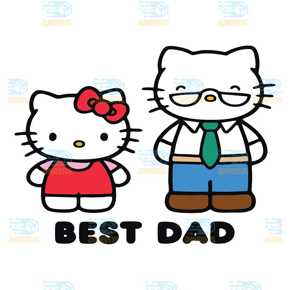 Hello-Kitty-Best-Dad-Fathers-Day-Svg