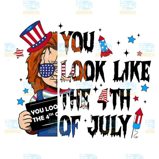 Horror-Chucky-Look-Like-The-4th-Of-July-Png